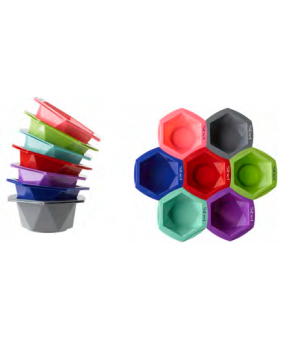 Kit 7 bols colores para tintes Mix&Match. Sibel