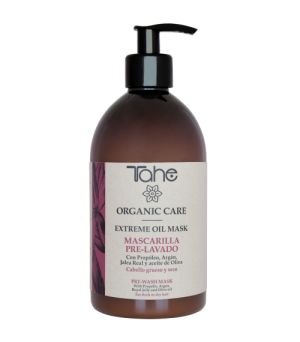 Mascarilla extreme oil pre lavado Organic Care cabellos gruesos 500ml Tahe