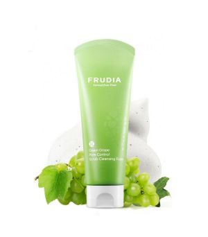 Gel limpiador. Green Grape Pore Control Scrub Cleansing Foam. 145gr. Frudia