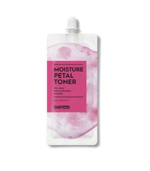 Tónico hidratante de ácido hialurónico y pétalos de rosa. 25 ml Moisture Petal Toner SNP